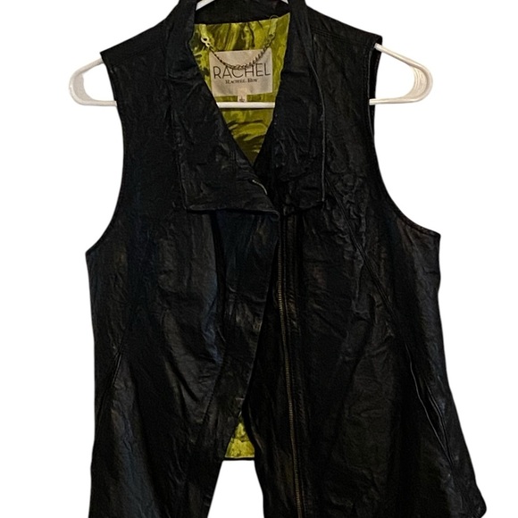 Rachel Roy Black leather moto vest Jacket edgy rocker Fall
Steampunk - Picture 2 of 11